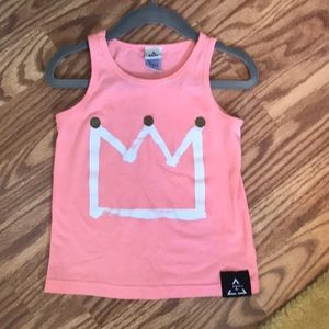 Trilogy Design Co Tank Top 2T Pink/White/Gold